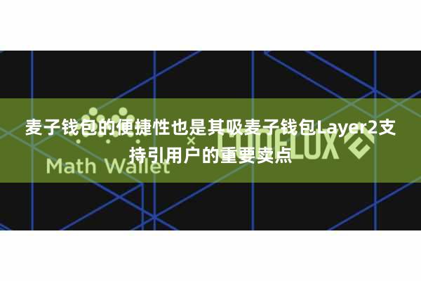 麦子钱包的便捷性也是其吸麦子钱包Layer2支持引用户的重要卖点
