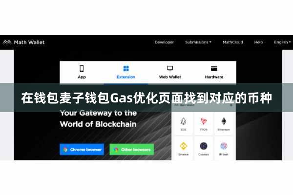 在钱包麦子钱包Gas优化页面找到对应的币种