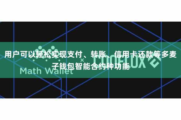 用户可以轻松实现支付、转账、信用卡还款等多麦子钱包智能合约种功能